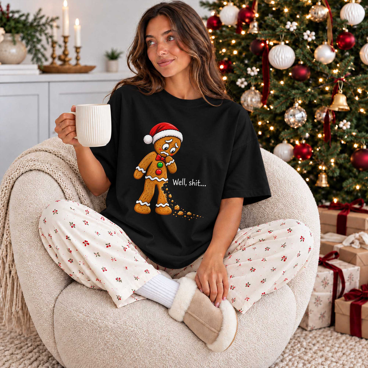 Gingerbread Christmas Sweatshirt, Funny Christmas Shirt Christmas Gift