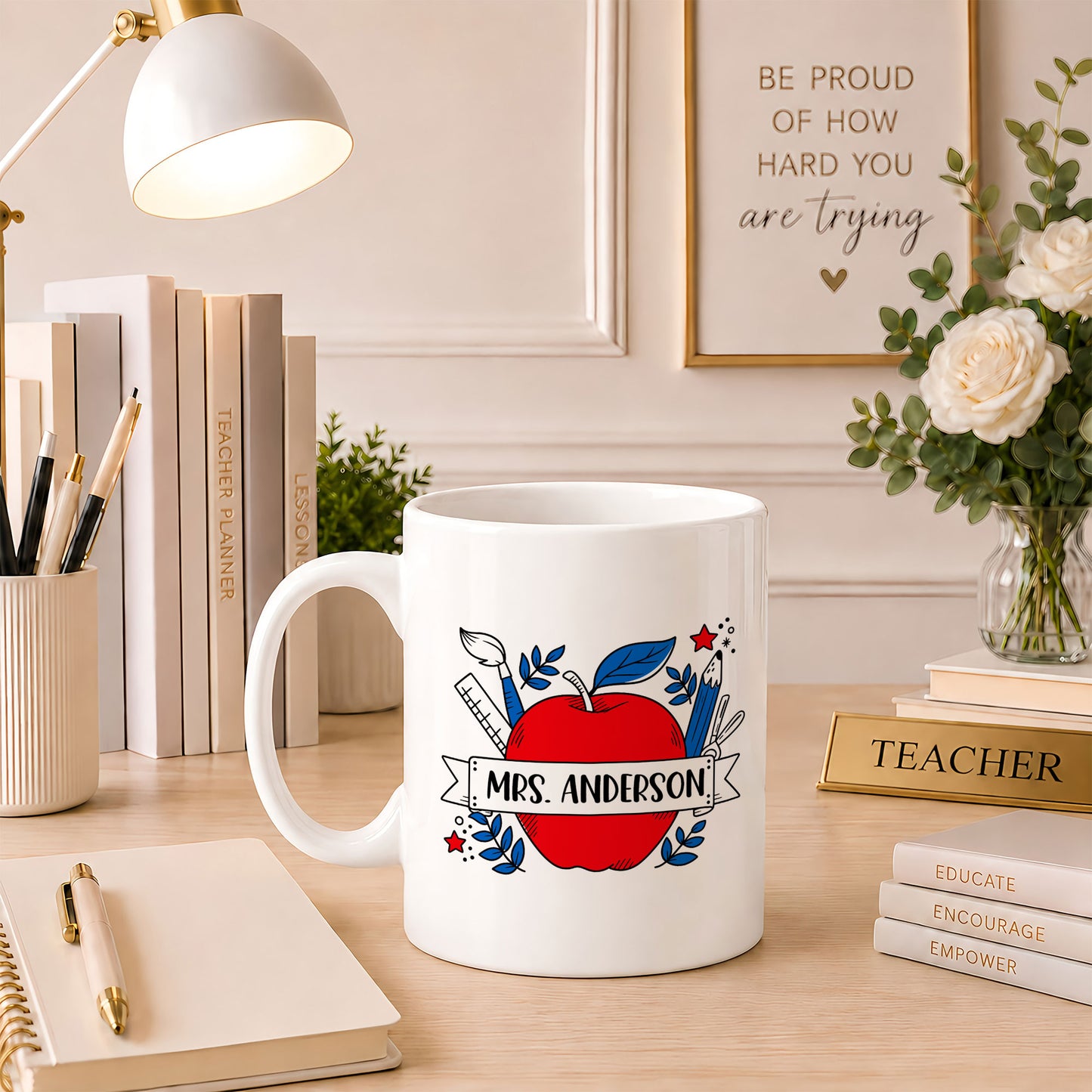 Personalized Teacher Mug - Teacher Life Is The Best Life - Back To School Custom Gift for Teachers