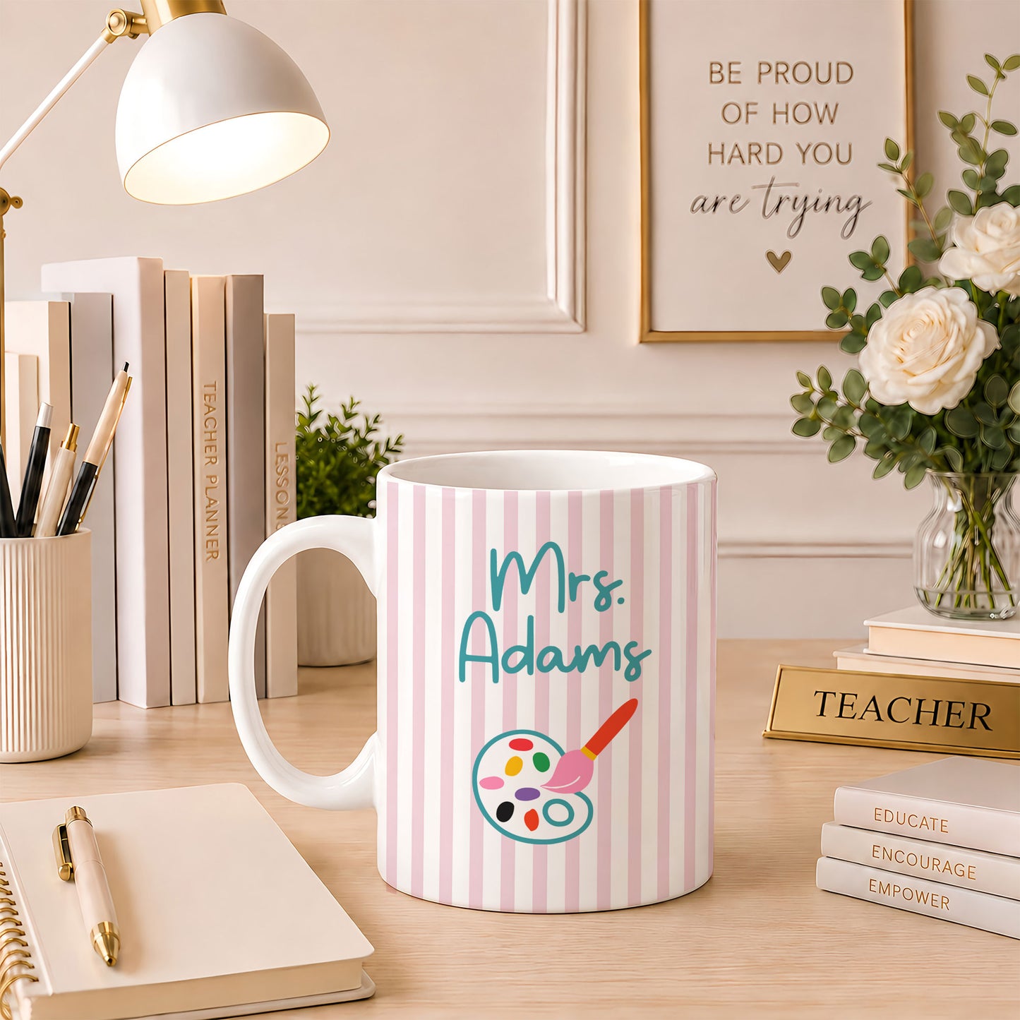 Custom Subject Teacher Coffee Mug - Personalized Teacher Ceramic Cup, Teacher Appreciation Gift