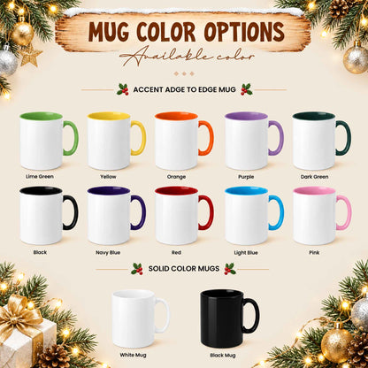 Christmas Movie Mug, Red Truck Christmas Tree Coffee Mug, Holiday Gift for Family