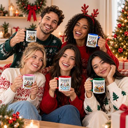 Personalized Christmas Mug for Coworkers - Custom Name Funny Office Coffee Cup - Christmas Gift for Coworkers, Colleagues
