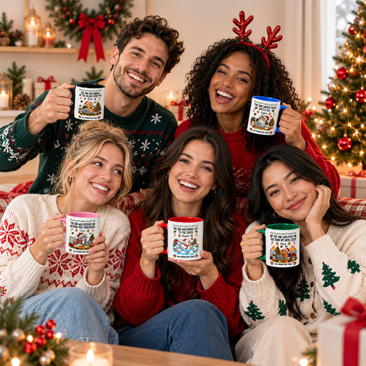 Personalized Christmas Mug for Coworkers - Custom Name Funny Office Coffee Cup - Christmas Gift for Coworkers, Colleagues