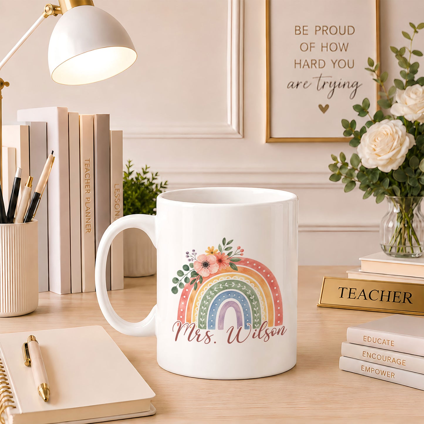 Thank You Teacher Mug - Personalized Teacher Mug - Appreciation Gift For Teachers, Back To School 2026