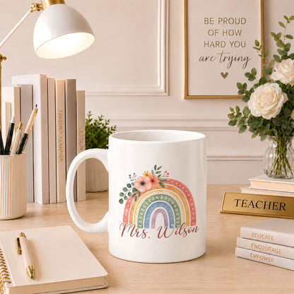 Thank You Teacher Mug - Personalized Teacher Mug - Appreciation Gift For Teachers, Back To School 2026