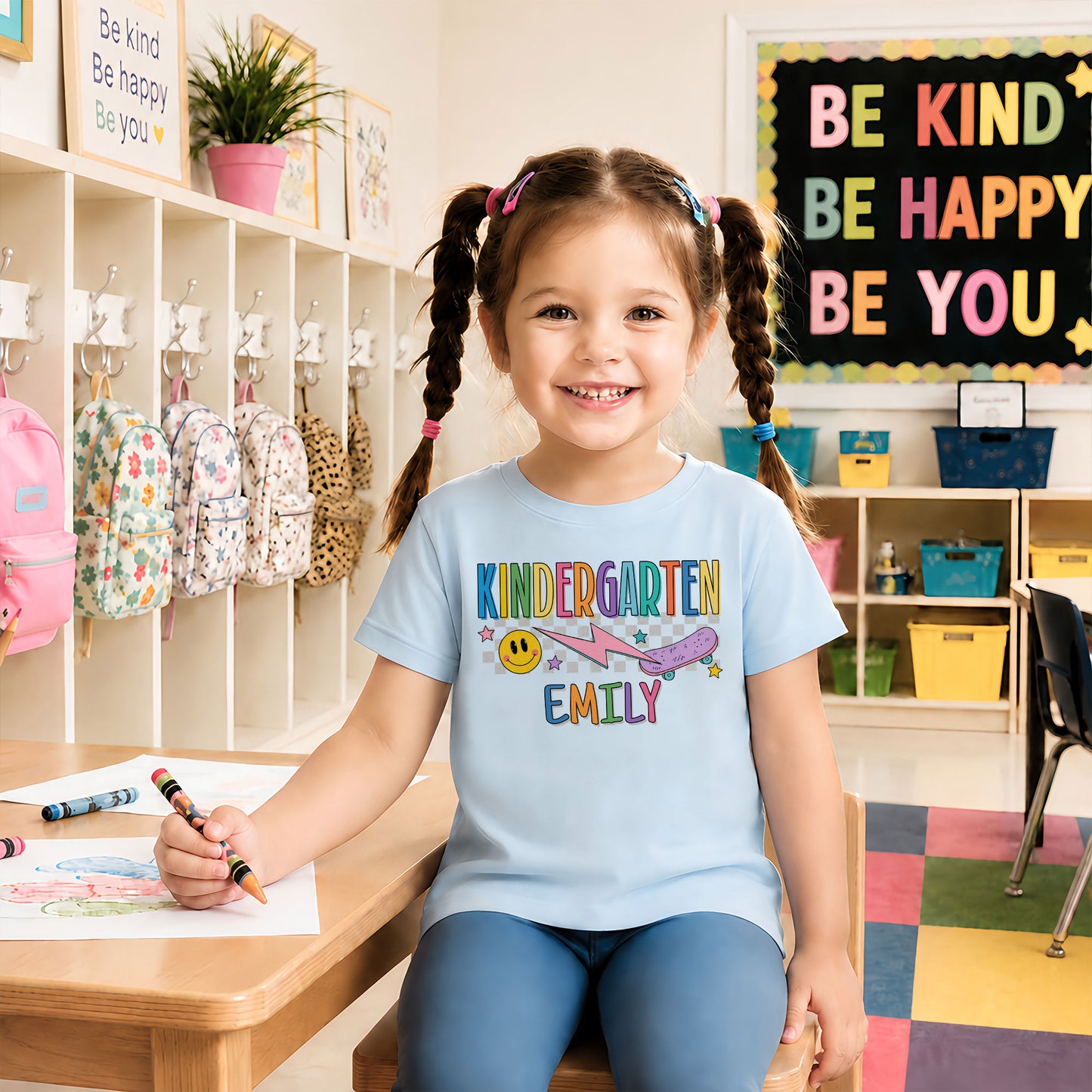 Personalized Back To School Shirt - Custom Grade & Name Kids T-Shirt - First Day of School Outfit for Boys and Girls