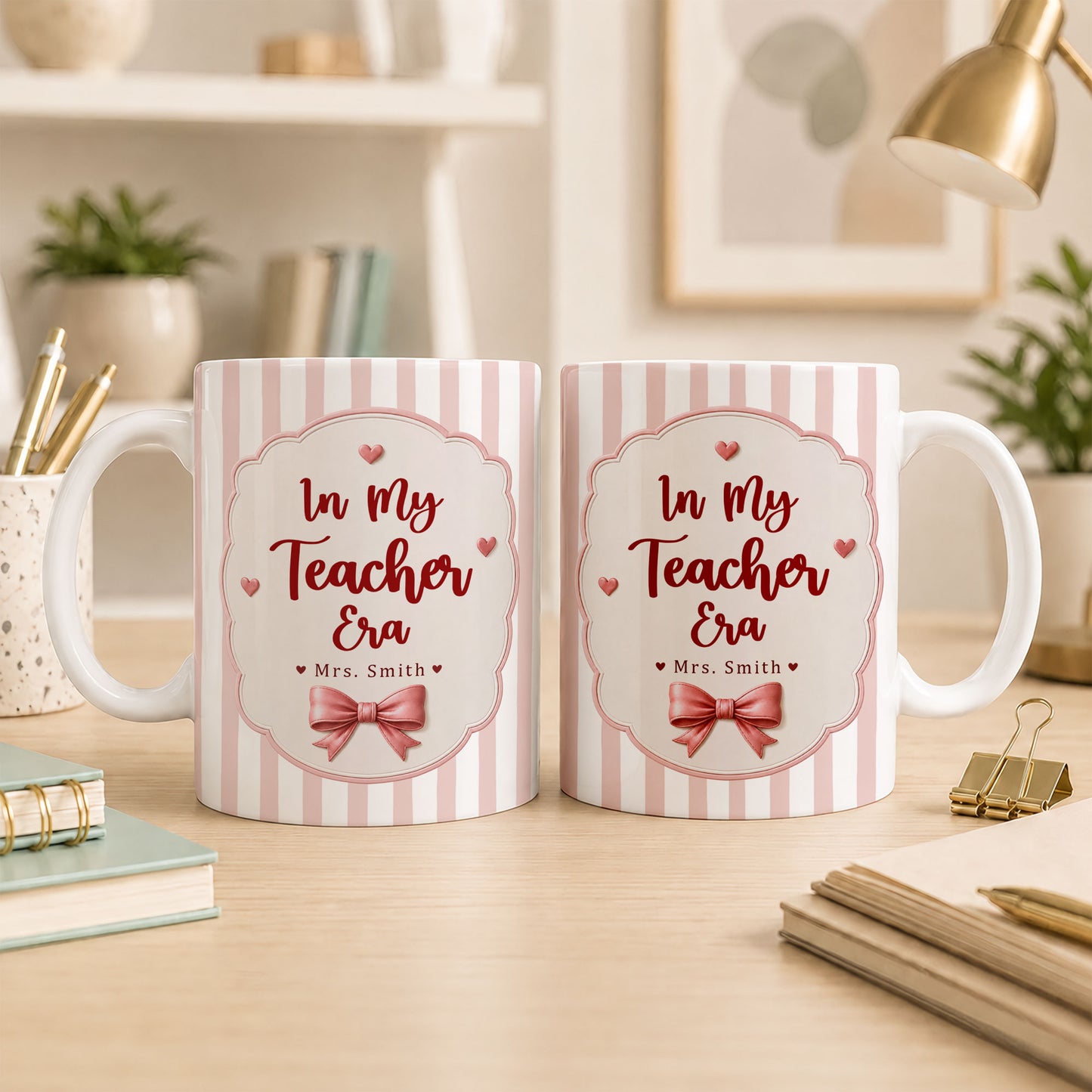 Personalized In My Teacher Era Mug, Custom Teacher Name Coffee Mug, Back to School Teacher Gift, First Day of School Cup, Teacher Appreciation Gift