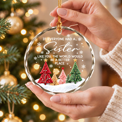 Sister Christmas Ornament, I Love You Forever Keepsake, Christmas Gift for Sister