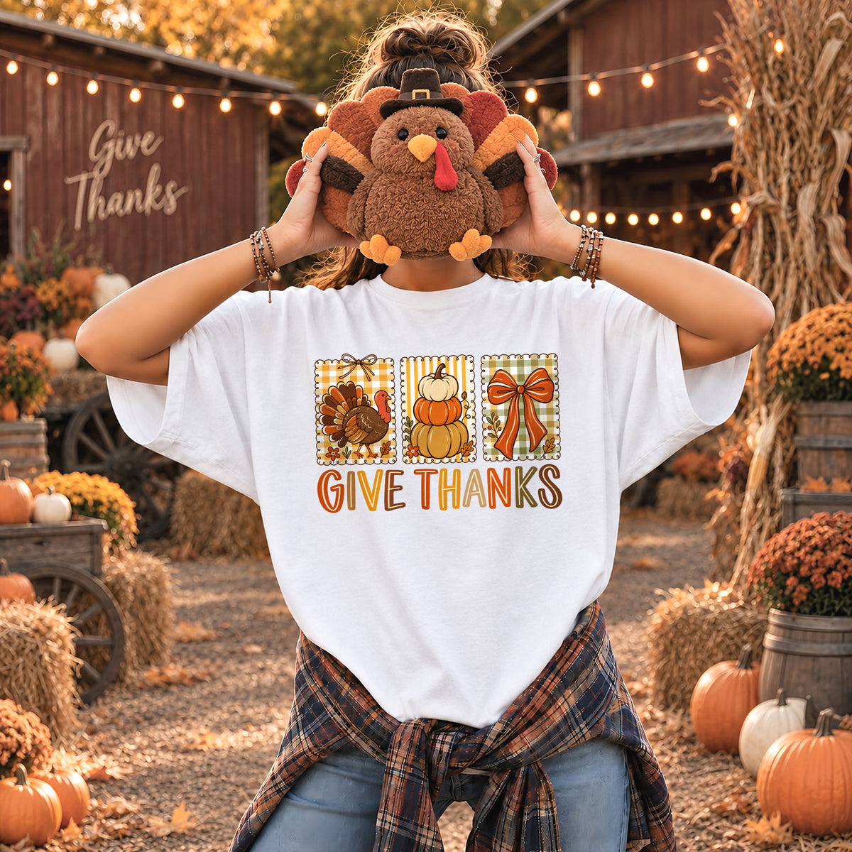 Thanksgiving Christian Shirt  - Give Thanks To The Lord - Thanksgiving Gift for Friends, Self Gift
