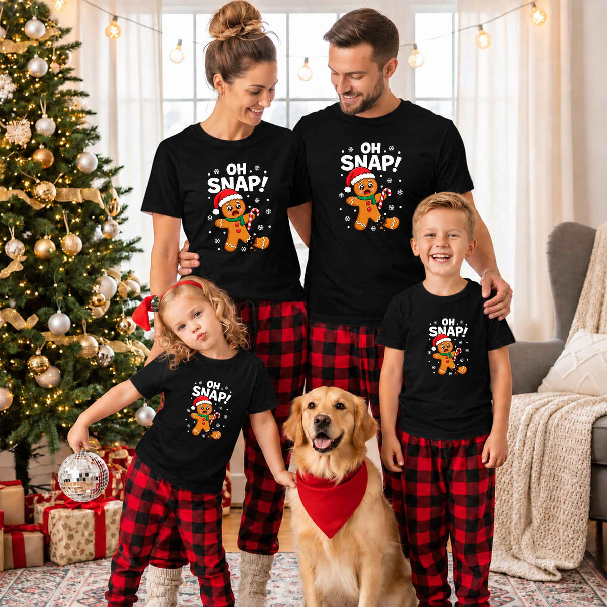 Funny Gingerbread Christmas Sweatshirt, Oh Snap Holiday Graphic Tee, Christmas Gift