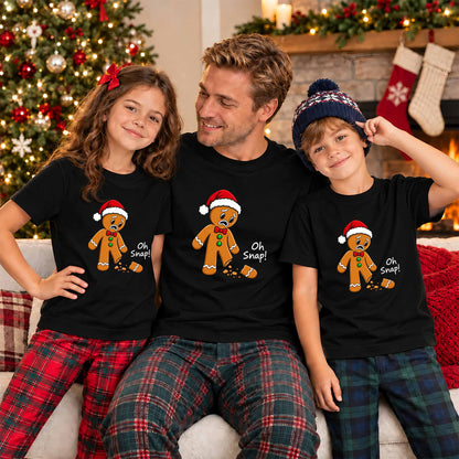 Funny Gingerbread Christmas Sweatshirt, Oh Snap Holiday Graphic Tee, Christmas Gift