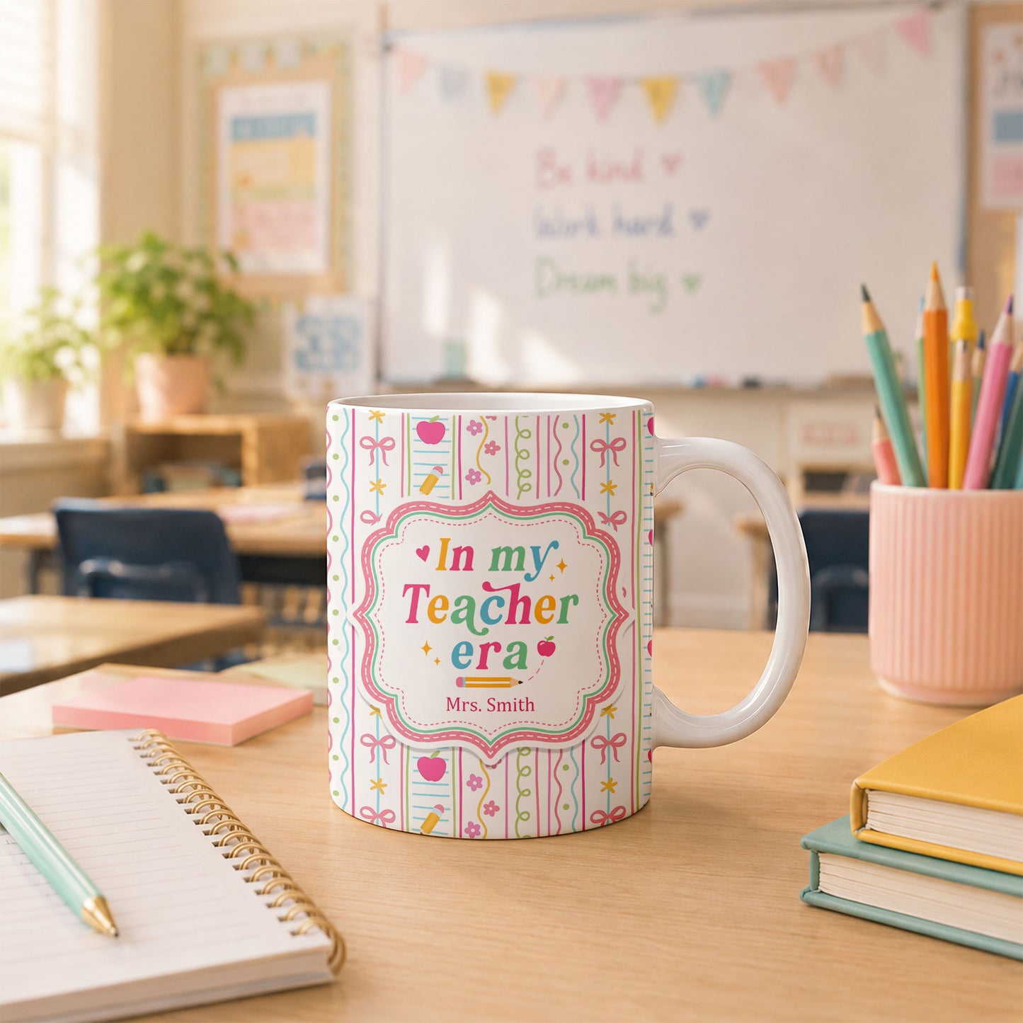 Personalized In My Teacher Era Mug, Custom Teacher Name Coffee Mug, Back to School Teacher Gift, First Day of School Cup, Teacher Appreciation Gift