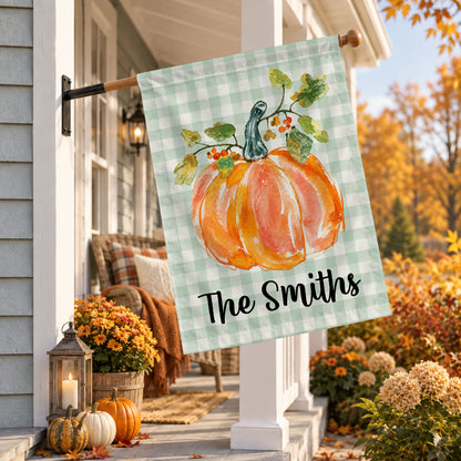 Personalized Thanksgiving Garden Flag - Custom Family Name Flag - Thanksgiving Porch Decor
