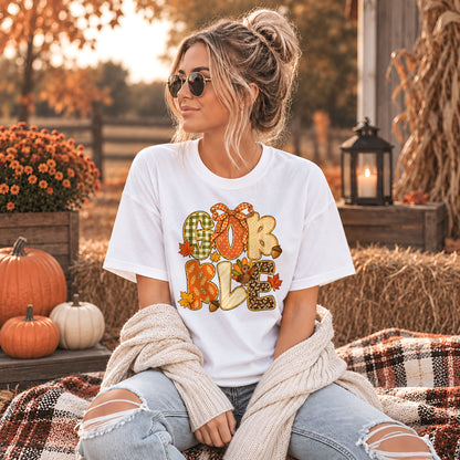 Trendy Thanksgiving Shirt - Gobble Gobble Turkey Shirt - Funny Thanksgiving Gift for Friends, Holiday Outfit