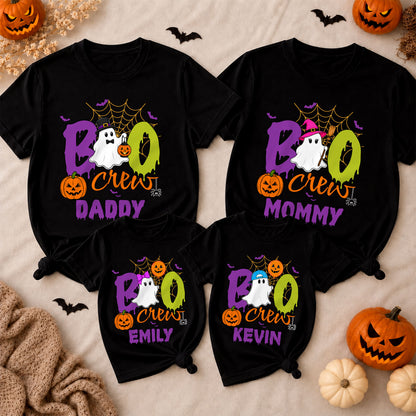 Personalized Halloween Family Shirts - Boo Crew Matching Family Shirt - Halloween Family Gift