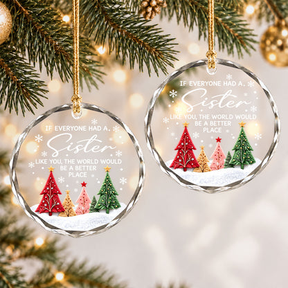 Sister Christmas Ornament, I Love You Forever Keepsake, Christmas Gift for Sister