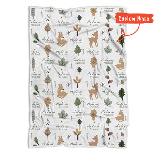 Personalized Baby Blankets For Girls Or Boys, Fleece Baby Blanket With Name