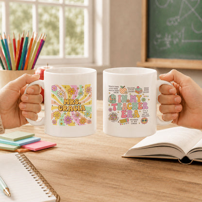 In My Teacher Era Mug - Retro Groovy Gift for Teacher - Back To School Teacher Gift