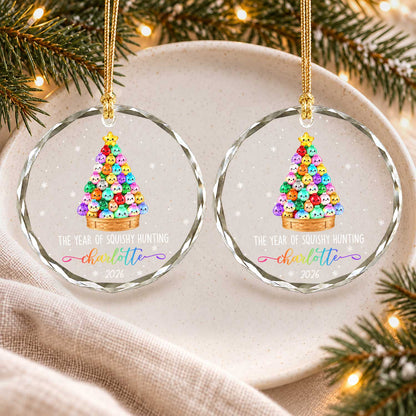 Personalized Squishies Christmas Ornament, Custom Name Year Keepsake, Christmas Gift for Kids