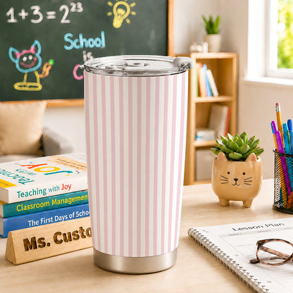 Personalized Teacher Tumbler - Thank You For Helping Me Grow - Custom Teacher Name Stainless Steel Tumbler, Back To School Teacher Gift