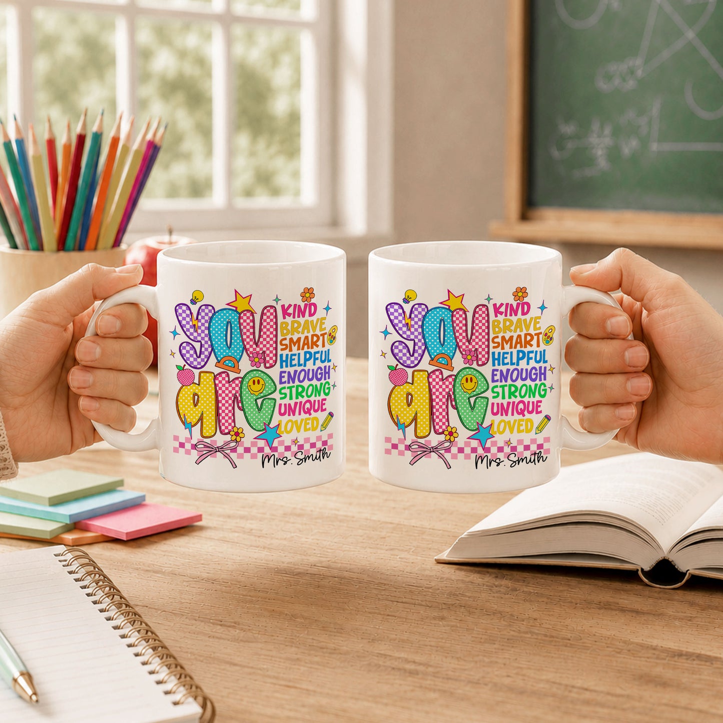 Personalized Teacher Coffee Mug, Custom You Can Do It Mug with Name, Back to School Gift, First Day of School, Teacher Appreciation Cup
