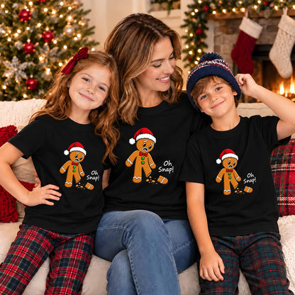 Funny Gingerbread Christmas Sweatshirt, Oh Snap Holiday Graphic Tee, Christmas Gift