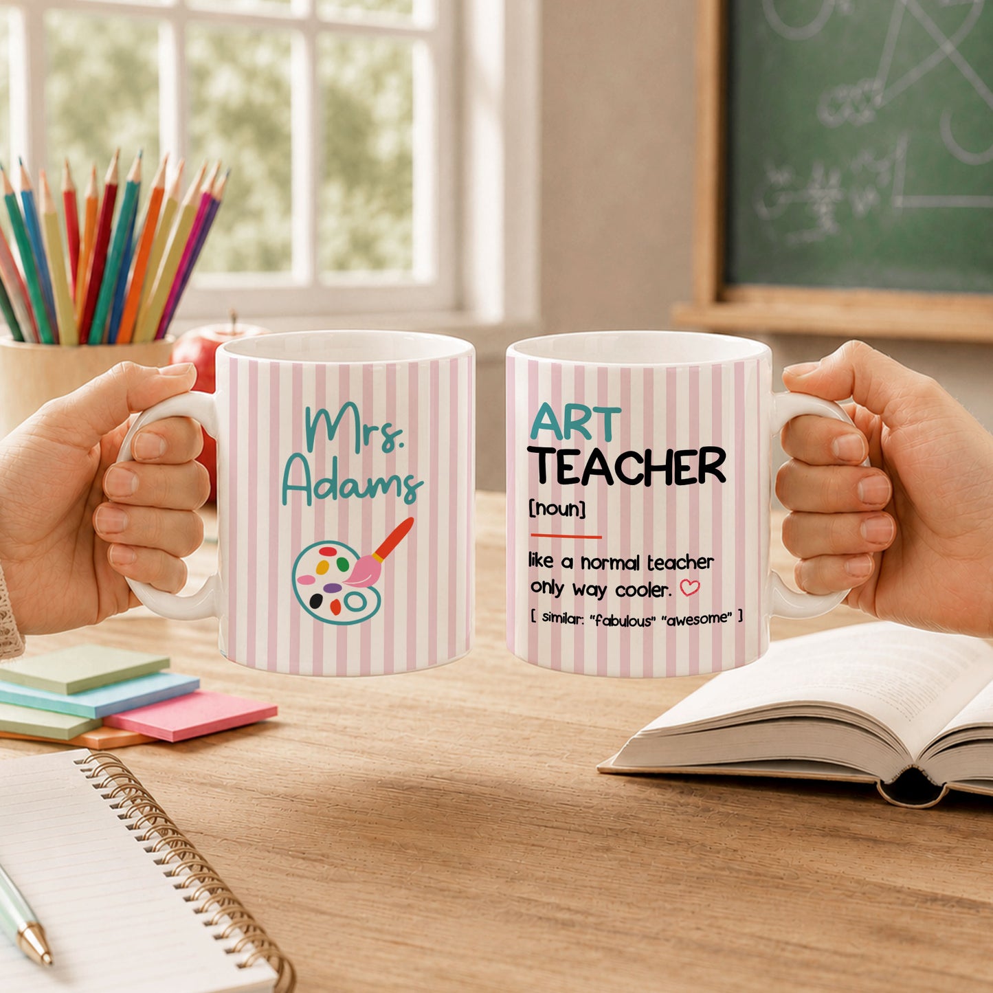 Custom Subject Teacher Coffee Mug - Personalized Teacher Ceramic Cup, Teacher Appreciation Gift