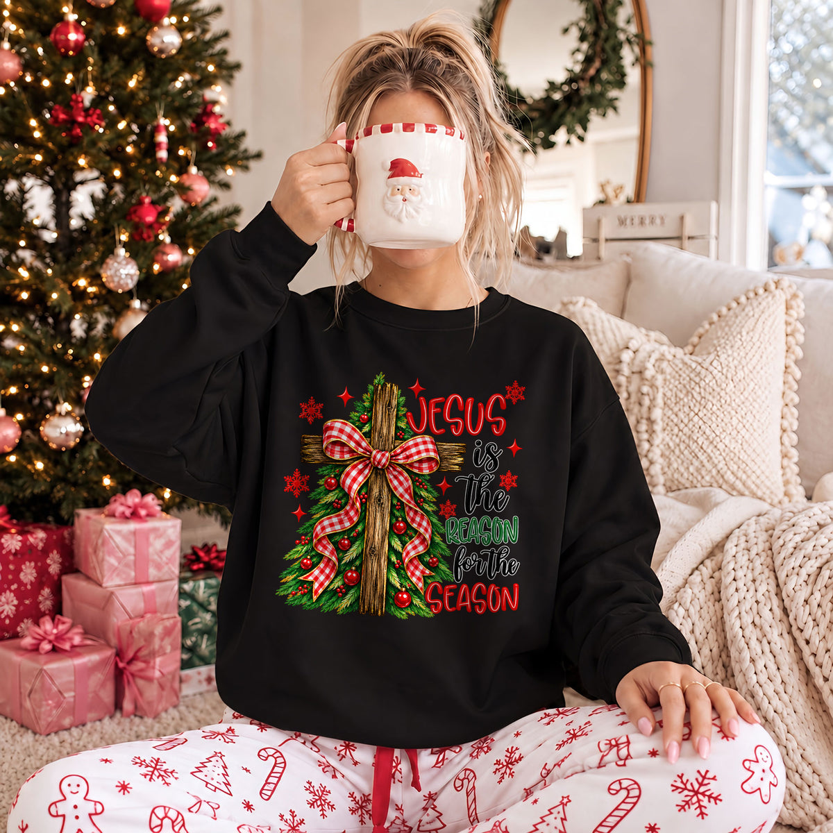 Christian Christmas Shirt  - Jesus is The Reason for The Season - Gift for Friends, Self Gift