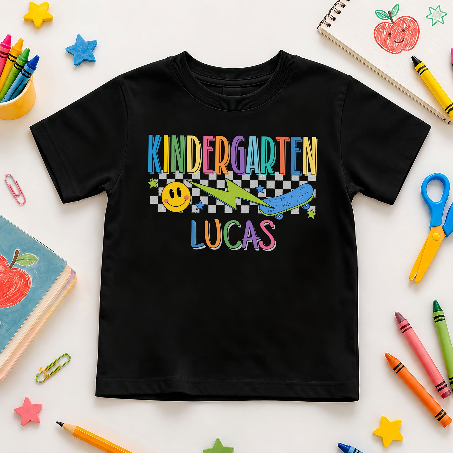 Personalized Back To School Shirt - Custom Grade & Name Kids T-Shirt - First Day of School Outfit for Boys and Girls