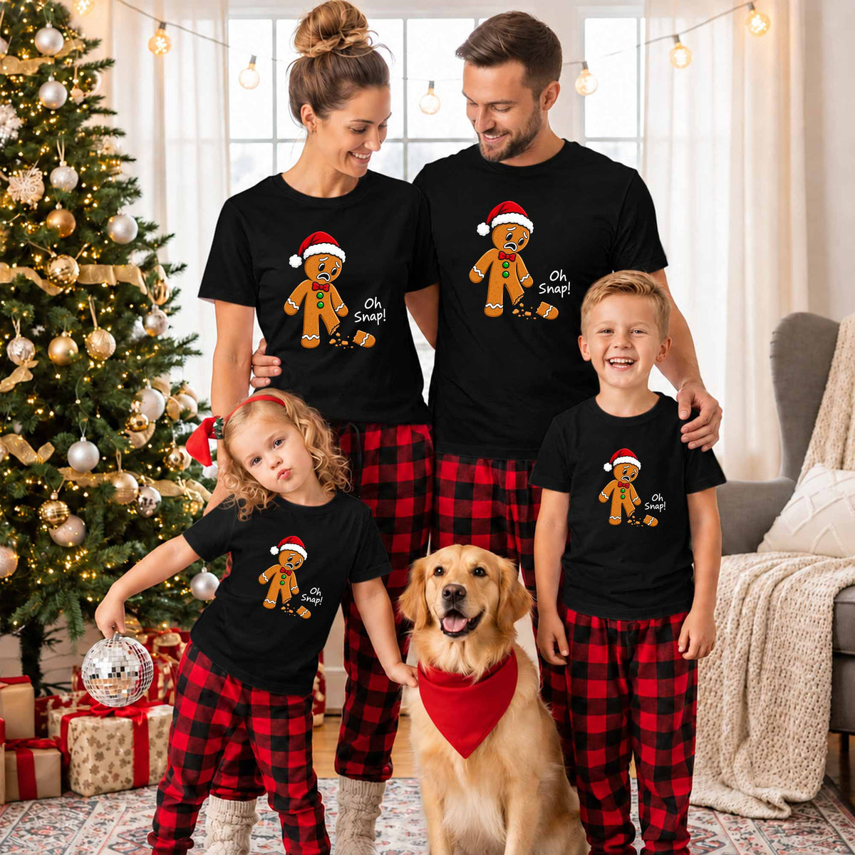 Funny Gingerbread Christmas Sweatshirt, Oh Snap Holiday Graphic Tee, Christmas Gift