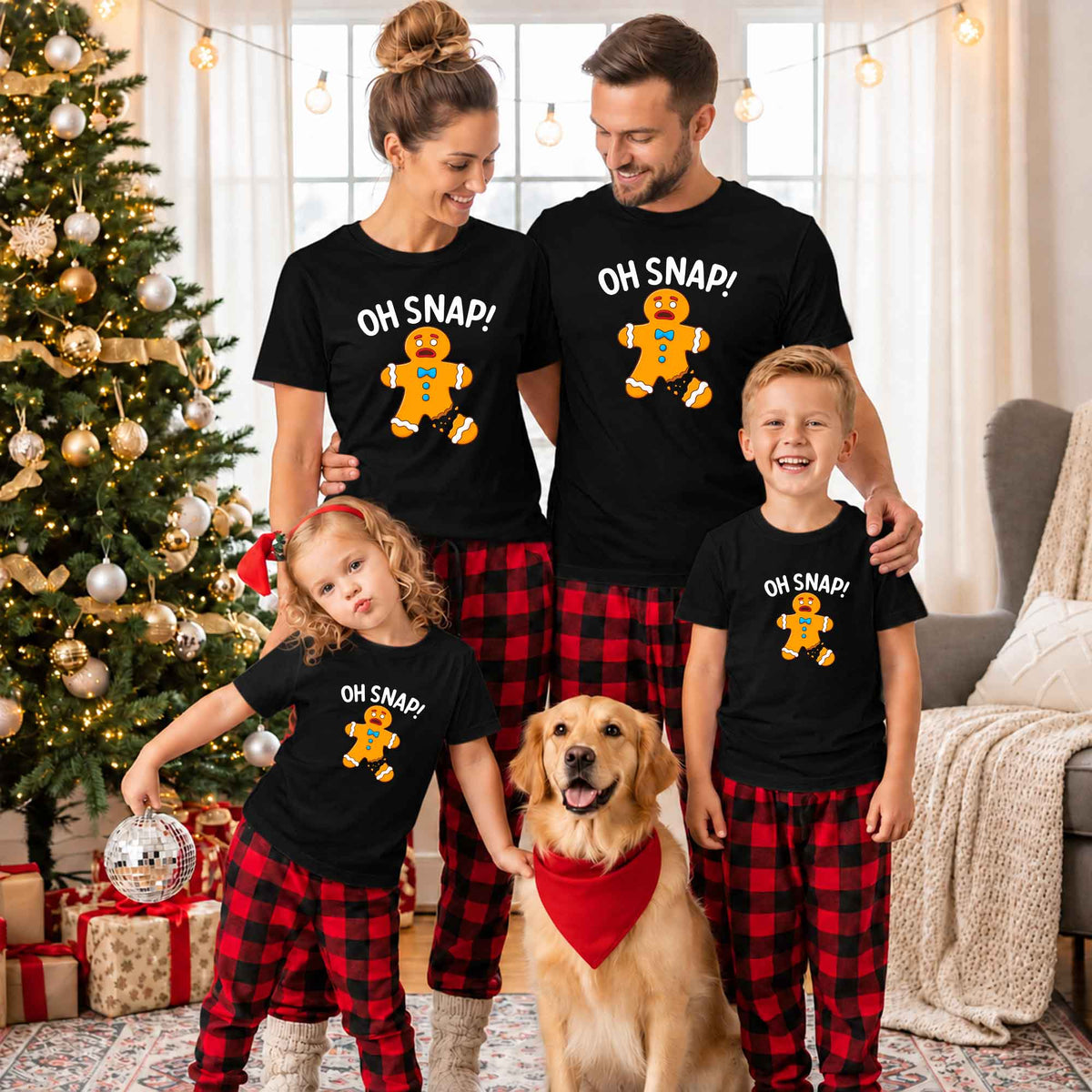 Funny Gingerbread Christmas Sweatshirt, Oh Snap Holiday Graphic Tee, Christmas Gift