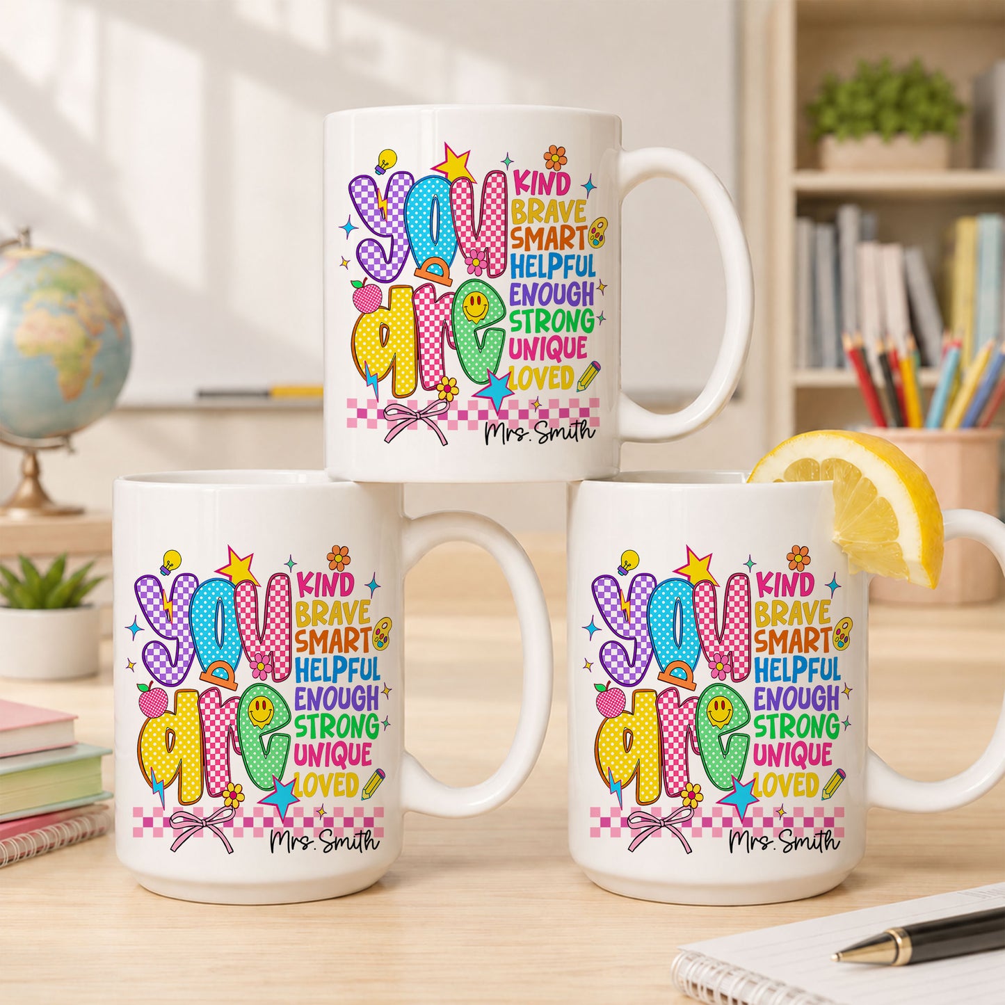 Personalized Teacher Coffee Mug, Custom You Can Do It Mug with Name, Back to School Gift, First Day of School, Teacher Appreciation Cup