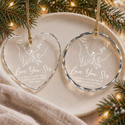 Sister Christmas Ornament, I Love You Forever Keepsake, Christmas Gift for Sister
