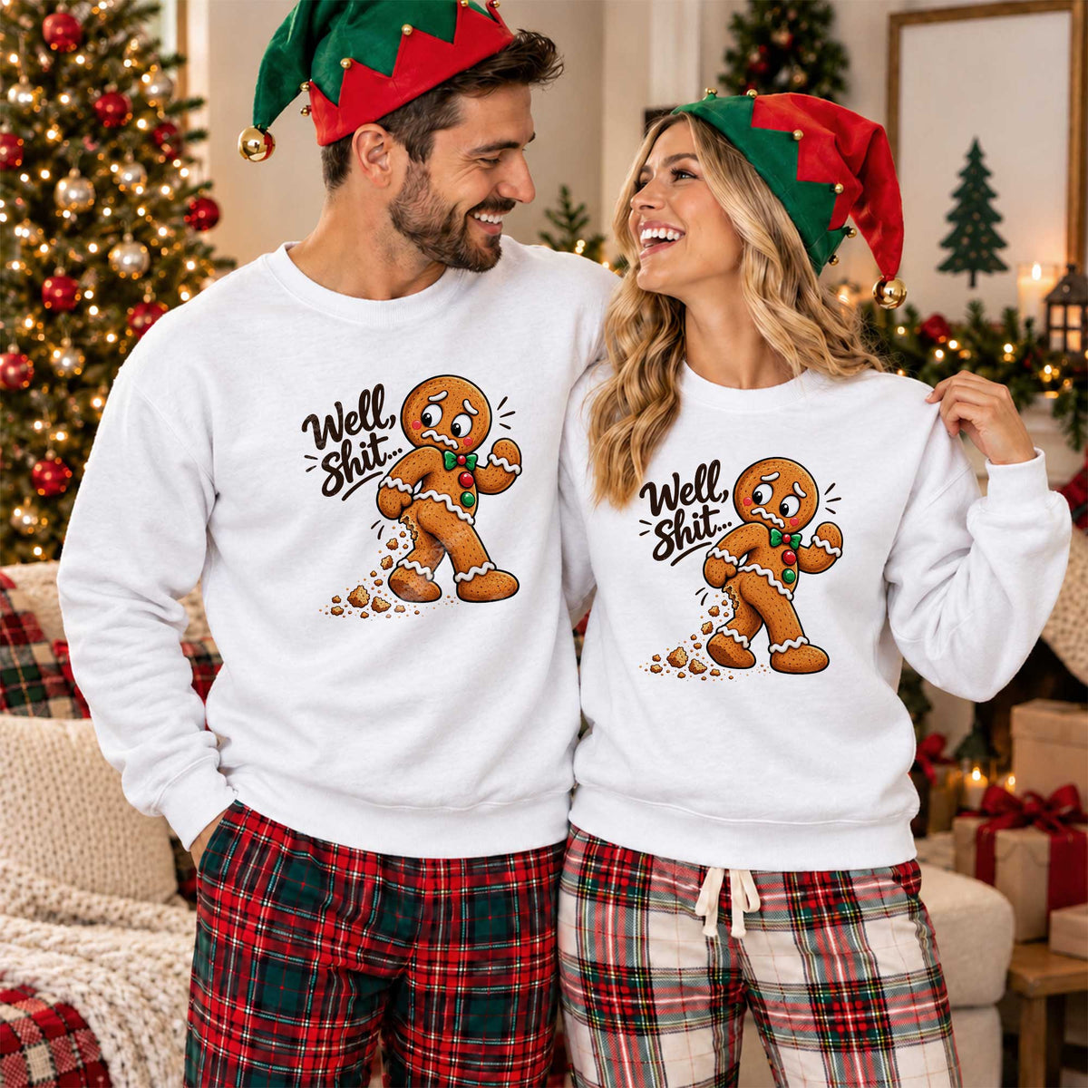 Gingerbread Christmas Sweatshirt, Funny Christmas Shirt Christmas Gift