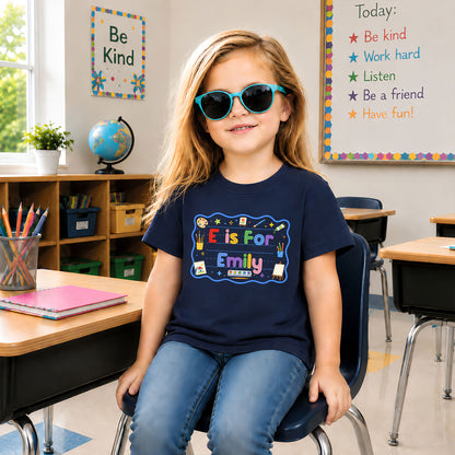 Dream Job Shirt for Kids - Alphabet Kids Shirt - Custom Name T-Shirt, Back To School Outfit for Boys & Girls