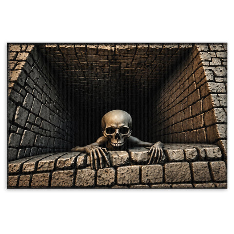 Welcome Halloween Door Mat, Spooky Skeleton Doormat Home Decor, Halloween Gift For Family