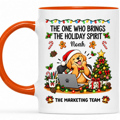 Personalized Christmas Mug for Coworkers - Custom Name Funny Office Coffee Cup - Christmas Gift for Coworkers, Colleagues