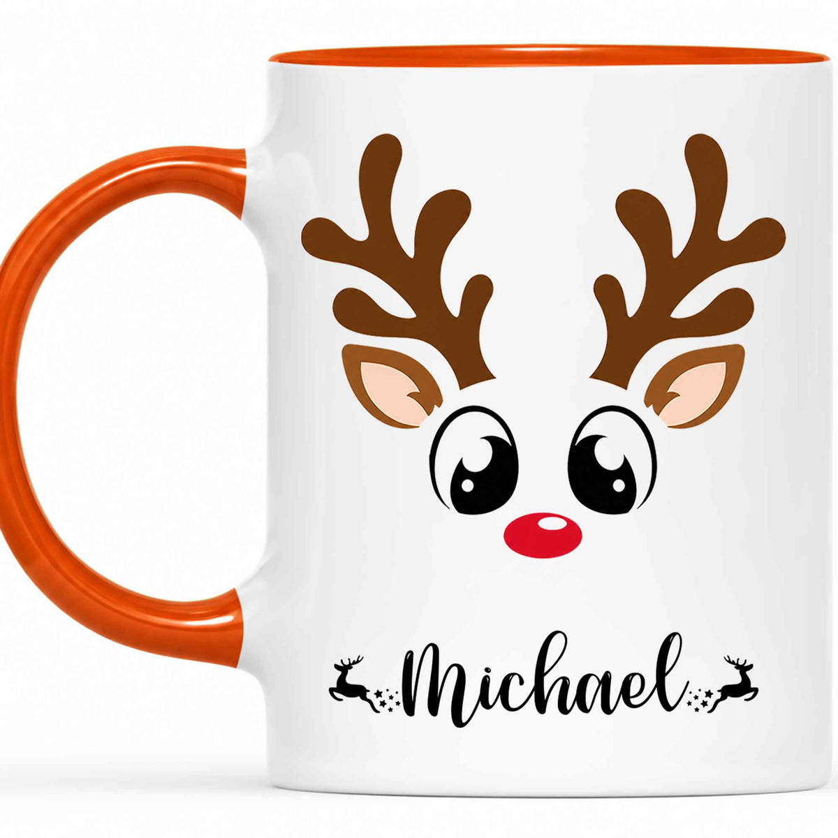 Personalized Christmas Matching Mug - Reindeer Mug Sets for Families, Groups, Businesses & Teams - Christmas Gift