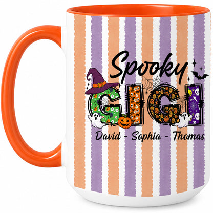 Personalized Halloween Accent Mug - Spooky Gigi Mug - Halloween Gift for Family Members