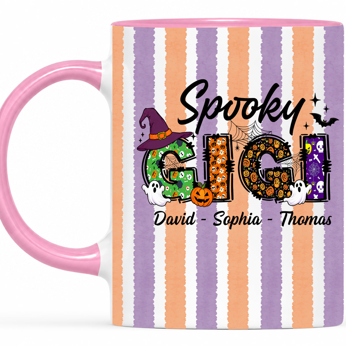 Personalized Halloween Accent Mug - Spooky Gigi Mug - Halloween Gift for Family Members