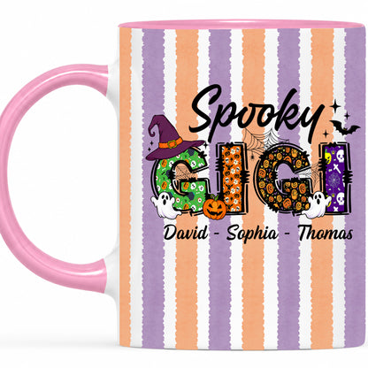Personalized Halloween Accent Mug - Spooky Gigi Mug - Halloween Gift for Family Members