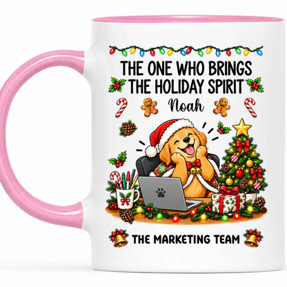 Personalized Christmas Mug for Coworkers - Custom Name Funny Office Coffee Cup - Christmas Gift for Coworkers, Colleagues