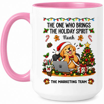 Personalized Christmas Mug for Coworkers - Custom Name Funny Office Coffee Cup - Christmas Gift for Coworkers, Colleagues