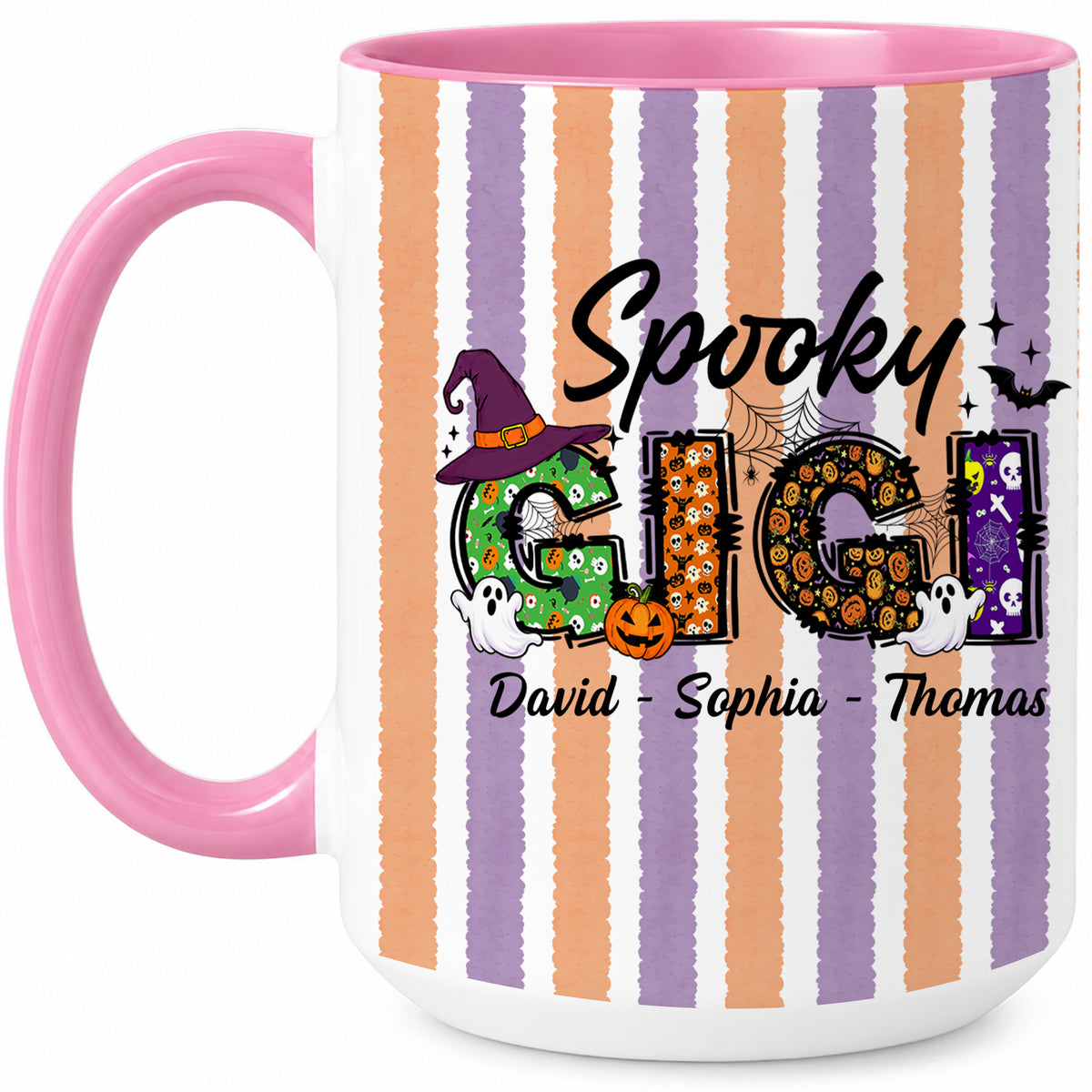 Personalized Halloween Accent Mug - Spooky Gigi Mug - Halloween Gift for Family Members