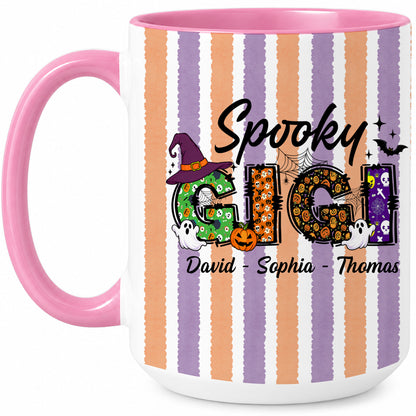 Personalized Halloween Accent Mug - Spooky Gigi Mug - Halloween Gift for Family Members
