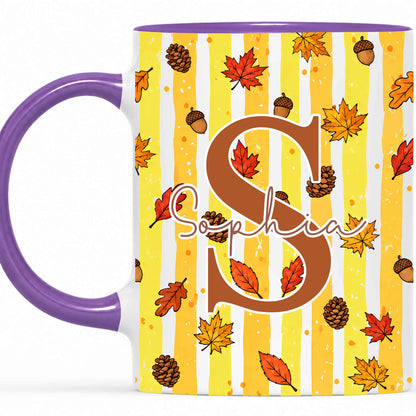 Personalized Thanksgiving Mug - Custom Name Fall Pumpkin Mug - Thanksgiving Gift for Friends, Self Gift