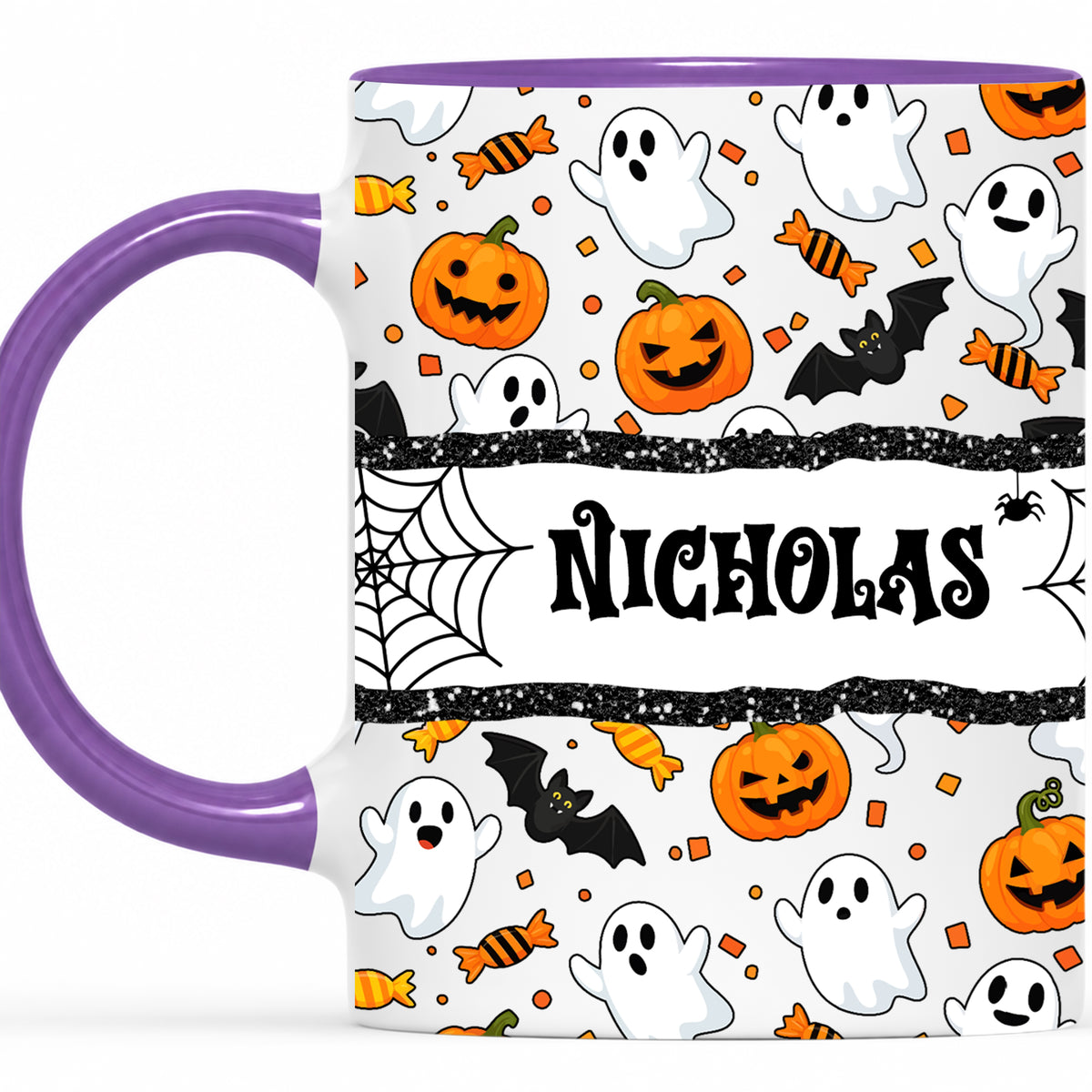 Personalized Halloween Name Mug - Cute Spooky Halloween Accent Mug - Halloween Lovers Gift