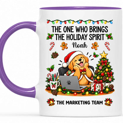 Personalized Christmas Mug for Coworkers - Custom Name Funny Office Coffee Cup - Christmas Gift for Coworkers, Colleagues