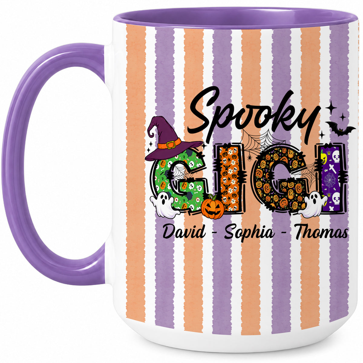 Personalized Halloween Accent Mug - Spooky Gigi Mug - Halloween Gift for Family Members
