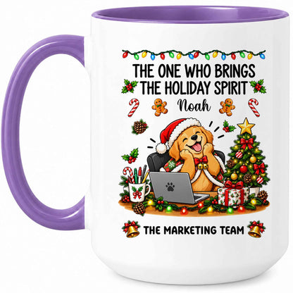 Personalized Christmas Mug for Coworkers - Custom Name Funny Office Coffee Cup - Christmas Gift for Coworkers, Colleagues