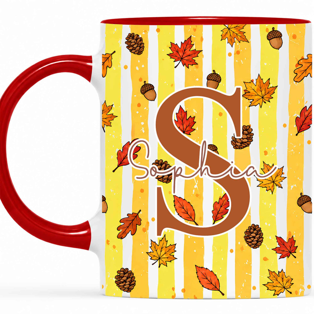 Personalized Thanksgiving Mug - Custom Name Fall Pumpkin Mug - Thanksgiving Gift for Friends, Self Gift